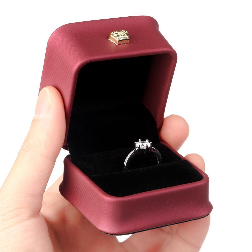 SUMU Hộp Đựng Nhẫn / Đồng Hồ Bằng Nhựa Phối Nhung Ốp