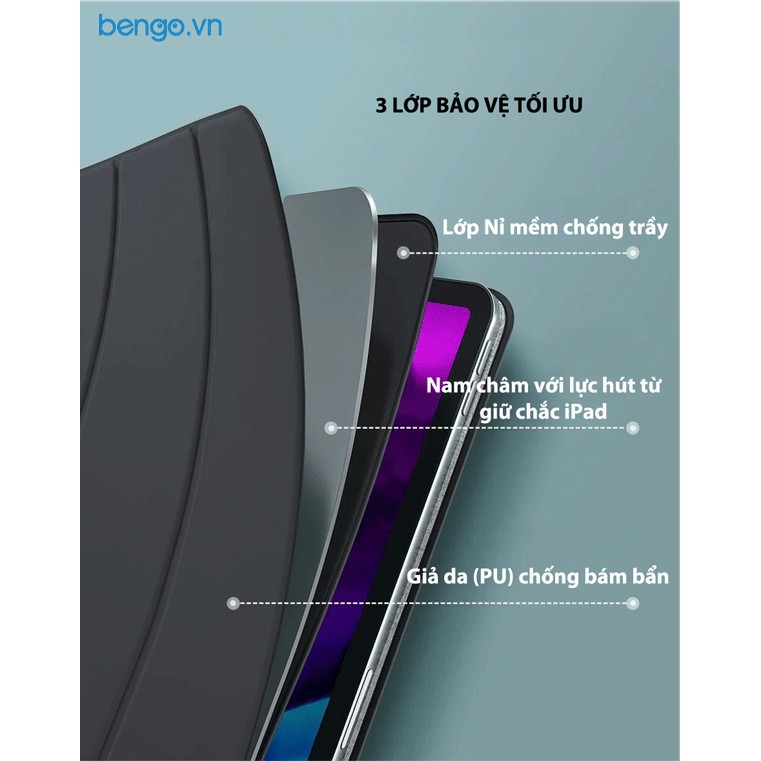 Bao da nam châm Baseus iPad Pro 11, 12.9 2018,2020 Gen 7 Gen 8 10.2/ Air 4 Simplism Y-Type Leather Smart Case Chính Hãng | BigBuy360 - bigbuy360.vn