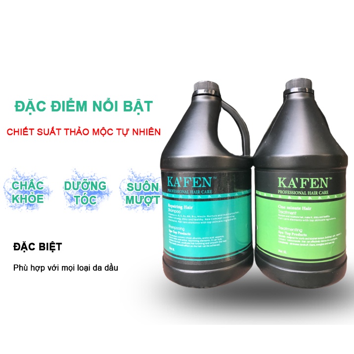 Dầu Gội Xả Can 5L KAFEN Phục Hồi Tóc - Siêu Rẻ, Siêu Mềm Mượt Lamyra