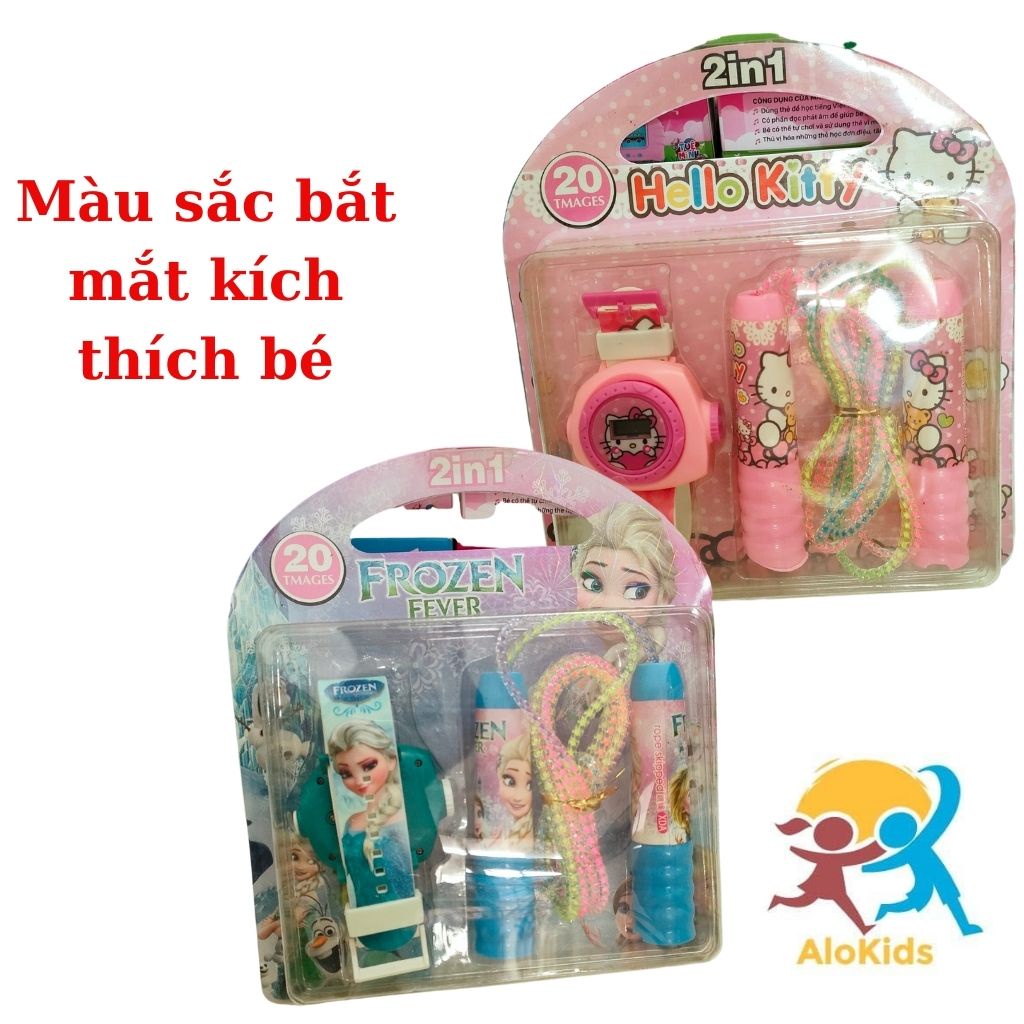 Combo Dây Nhảy +Đồng Hồ Siêu Đáng Yêu Cho Bé Shop Alokids