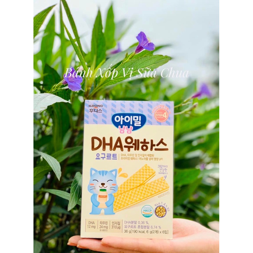 Bánh Xốp Ăn Dặm Cho Bé Ildong Hàn Quốc Bổ Sung DHA Canxi Vitamin Nhiều Vị Dâu Sữa Chua Sữa Chuối Thơm Ngon