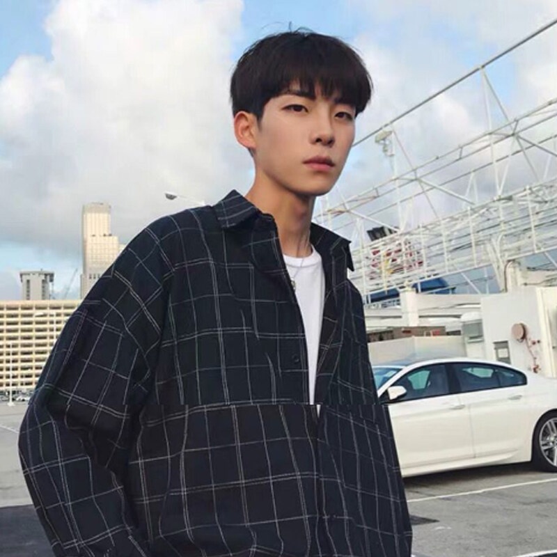 Áo sơ mi AOKANG dáng rộng thoáng khí thấm hút mồ hôi thoải mái họa tiết sọc caro dễ phối đồ thời trang cho nam