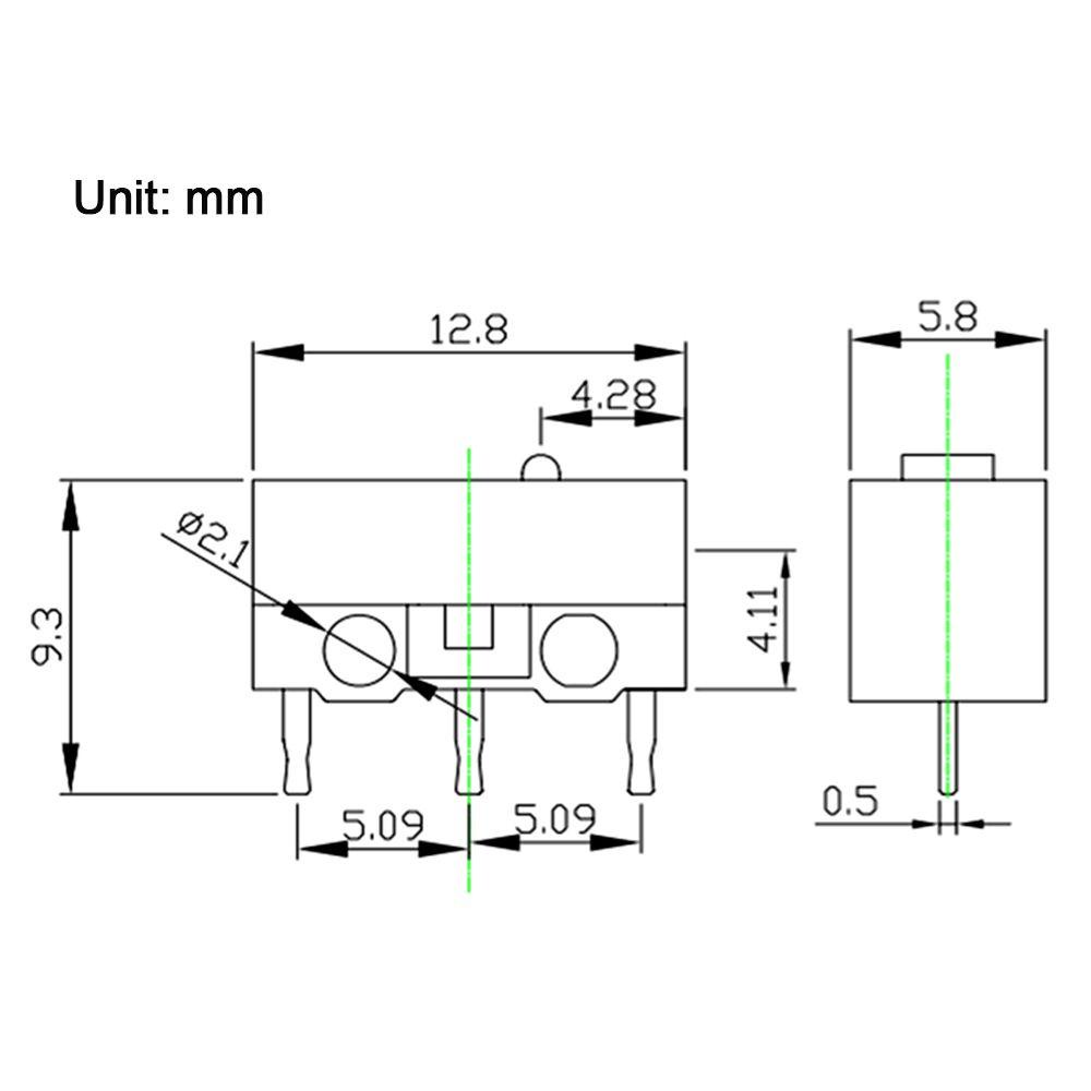 ESPO Set 100 Công Tắc Nút Nhấn Mini 3 Chấu Chuyên Dụng
