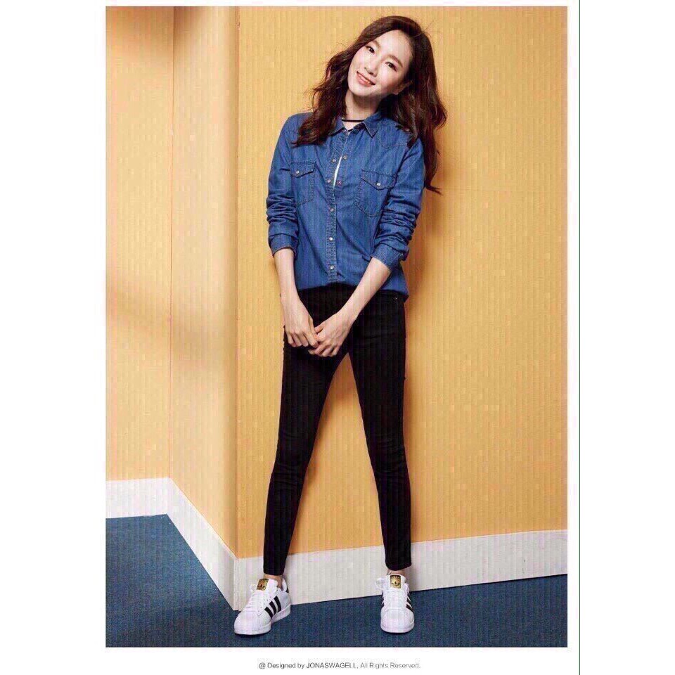 Áo sơ mi jean nữ tay dài Hollister