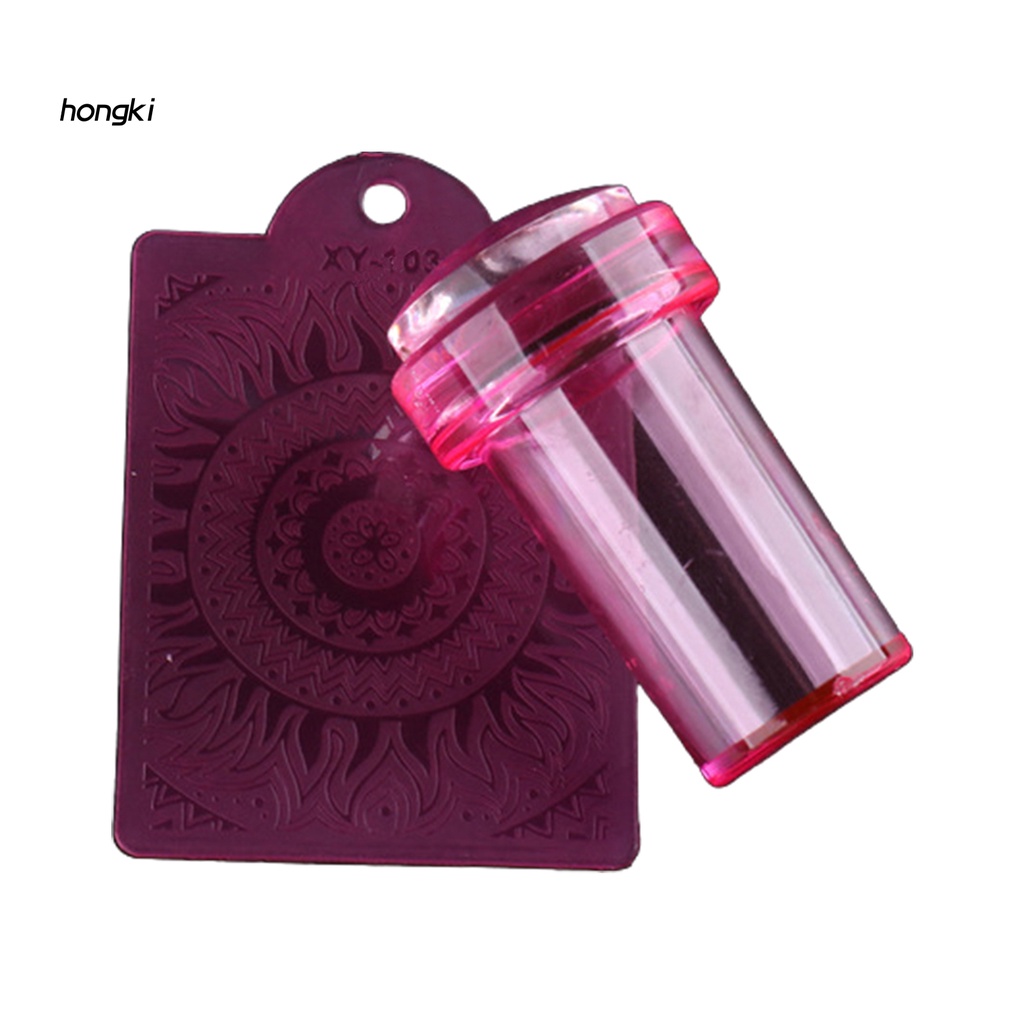 [Hàng mới về] Tem in họa tiết trang trí móng nghệ thuật mini bằng silicon đàn hồi tốt