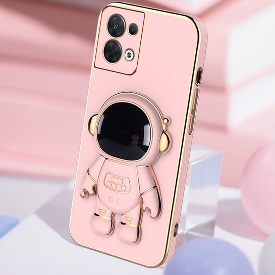 Ốp lưng Oppo Reno8 Reno 8Z Reno7 Reno 7Z Reno7 4g giá đỡ phi hành gia