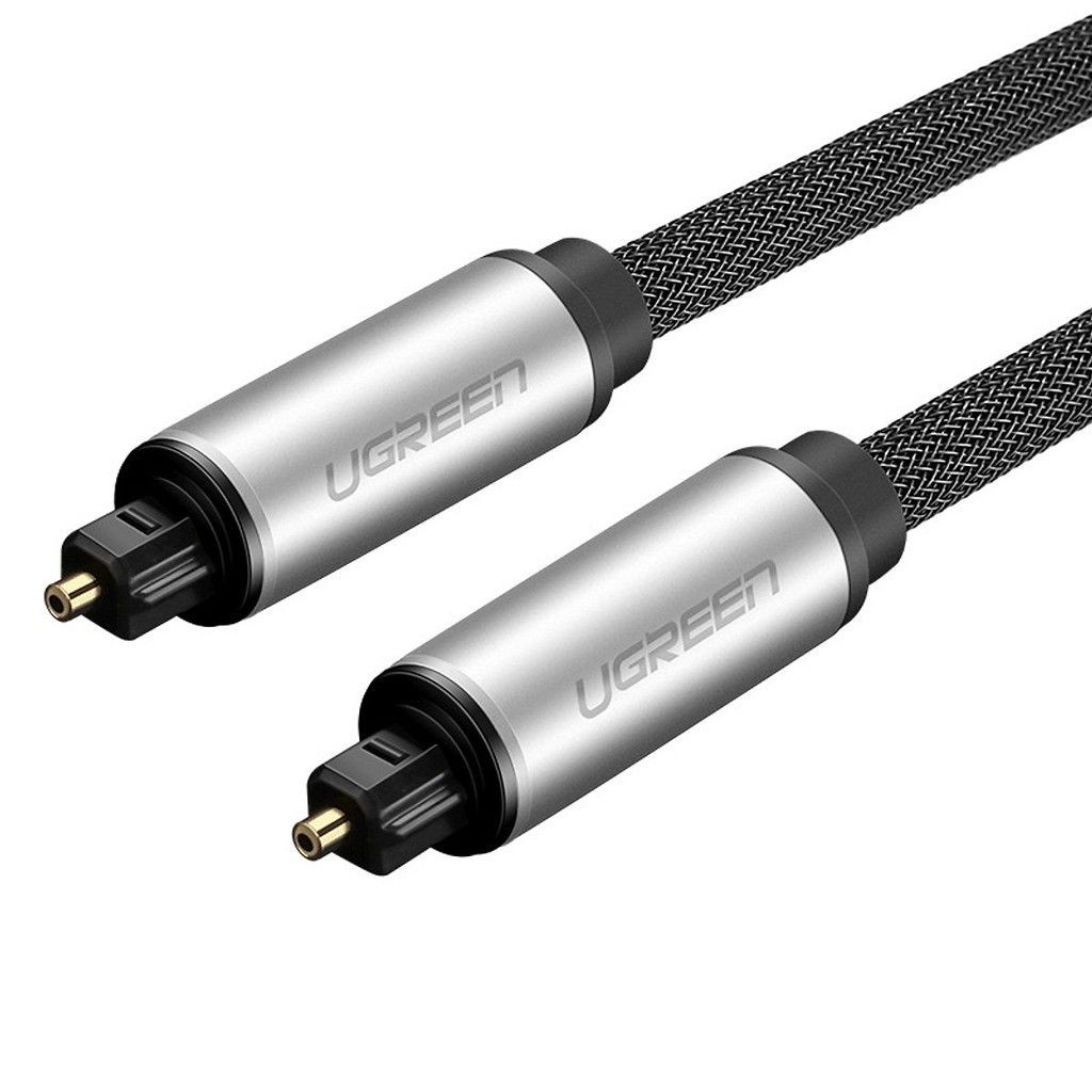 Cáp audio quang (Toslink, Optical) 1M Ugreen 10539 vỏ nhôm cao cấp- hàng bảo hành chính hãng 12 tháng