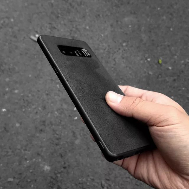 Note 8 / S8 plus / S8 / S9+/ S9 - Ốp lưng Alcantara Rugged