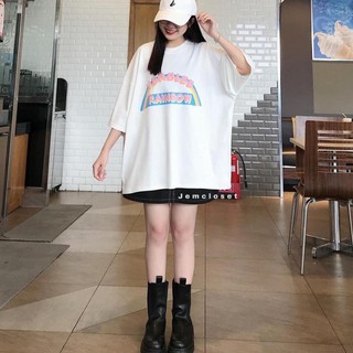Áo Thun Nam Nữ Unisex Tay Lỡ Form Rộng Đẹp Giá Rẻ Cổ Tròn 2 Màu Đen Trắng/ Áo Phông Nam Nữ Unisex ATS1  ཾ ་