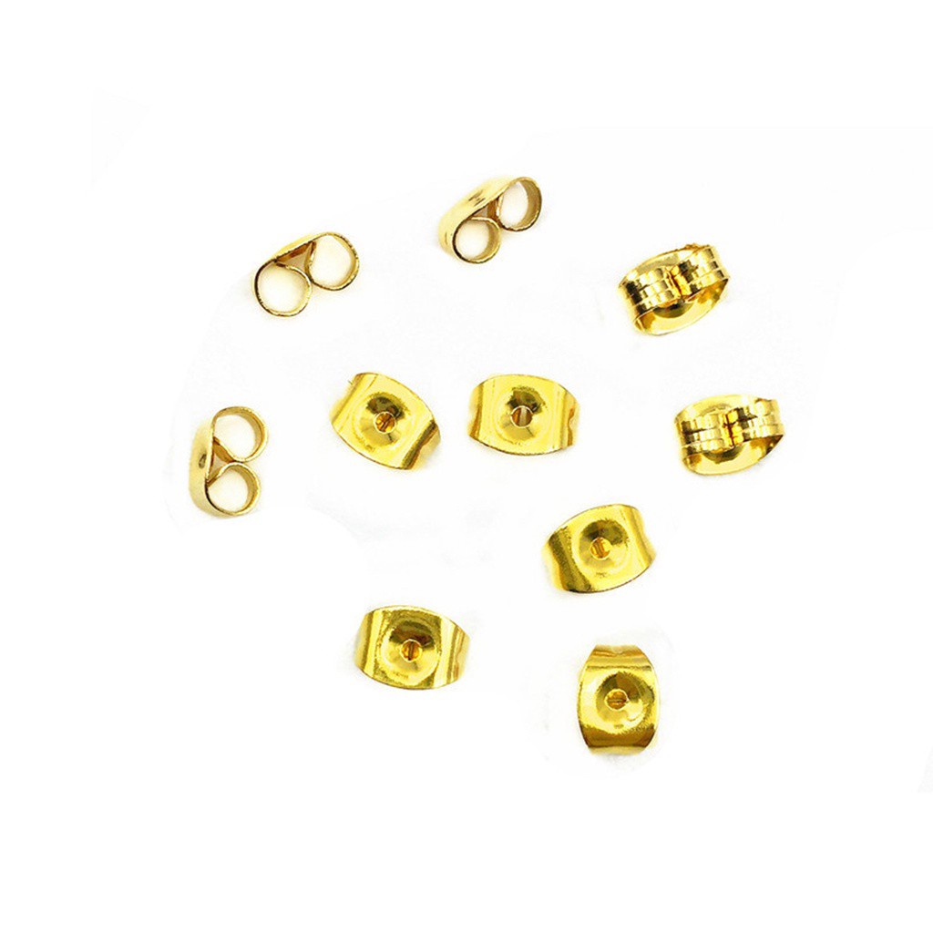 Set 100 Nút Khuyên Tai Bằng Thép Không Gỉ Thay Thế An Toàn