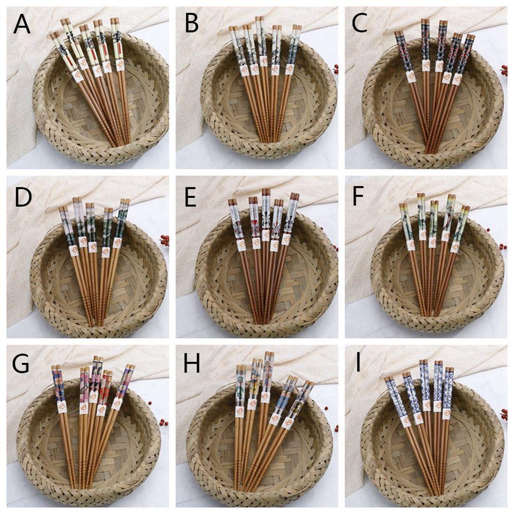YIYU Đôi Đũa Tre Chống Trượt Phong Cách Trung Hoa