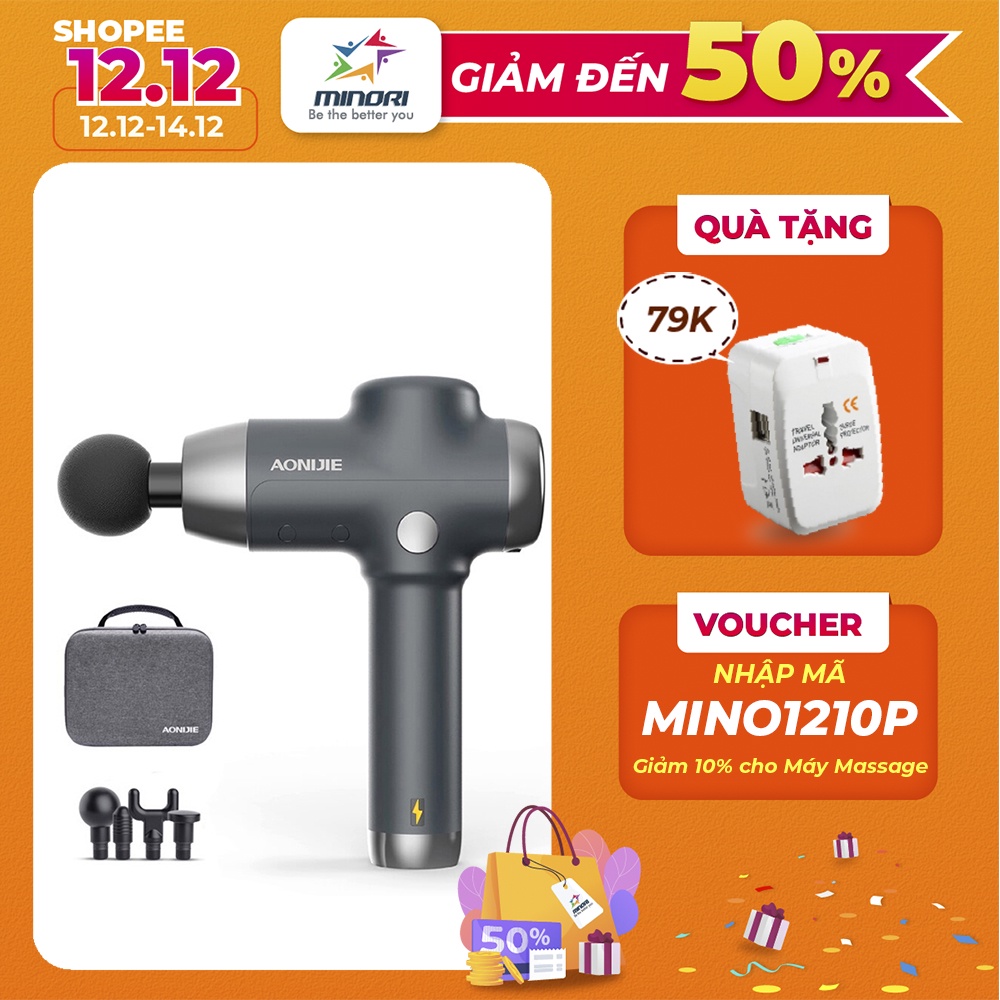 Máy Massage Aonijie E4408 - Chải Cơ Làm Dịu Gọn Nhẹ, Dễ Sử Dụng