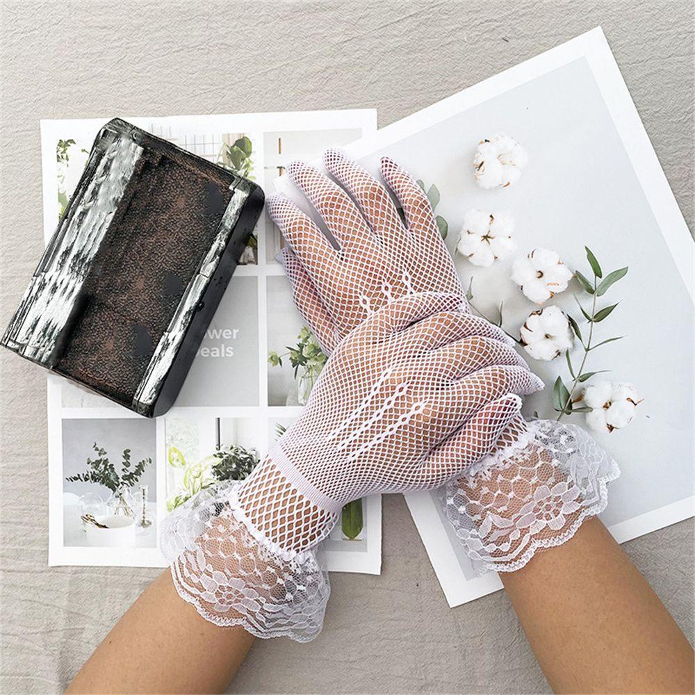 BORAG Găng Tay Lưới Hở Ngón Gợi Cảm