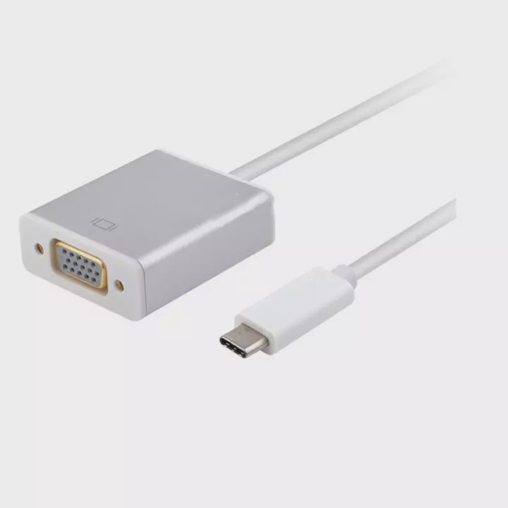 Dây Cáp Chuyển Đổi Usb type C ra Vga tivi màn hình cho điện thoại-máy tính-laptop-macbook-game-phim-trình chiếu