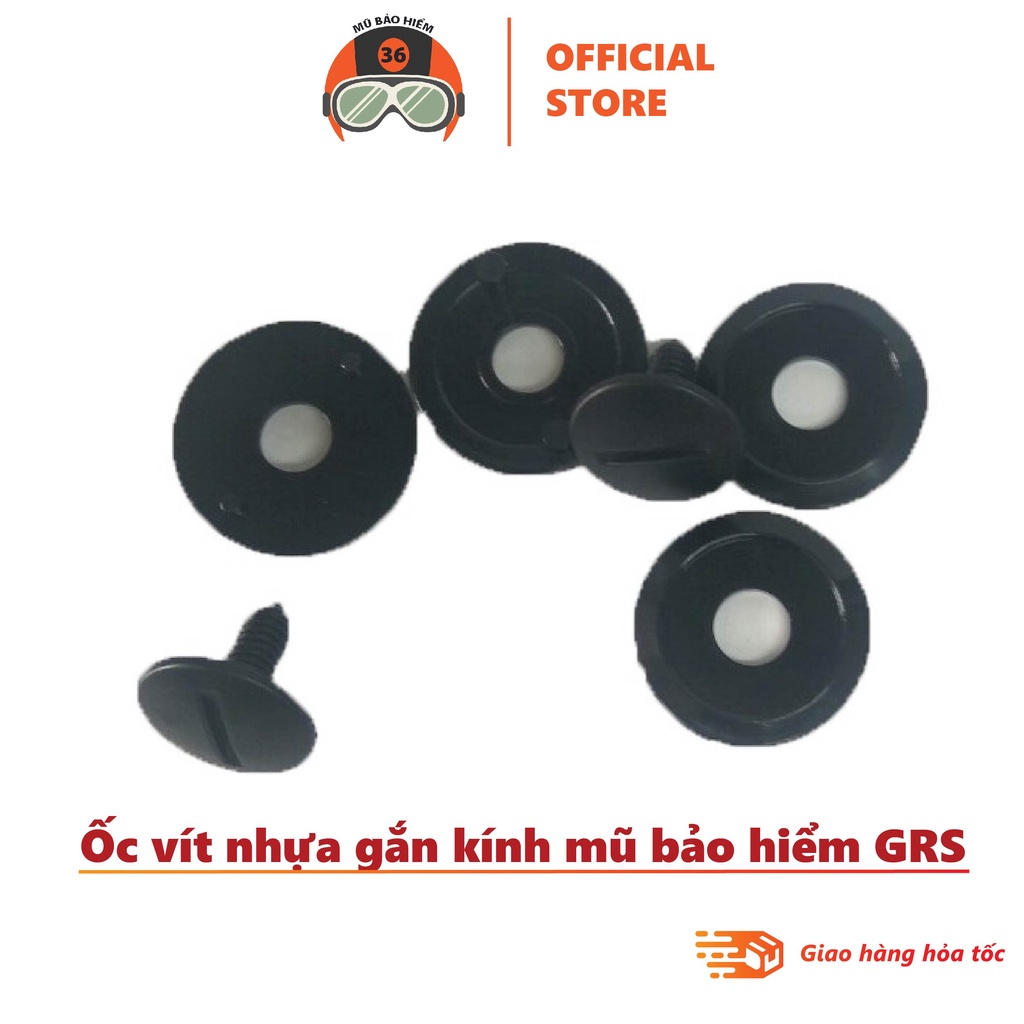Ốc vít nhựa gắn kính mũ bảo hiểm GRS