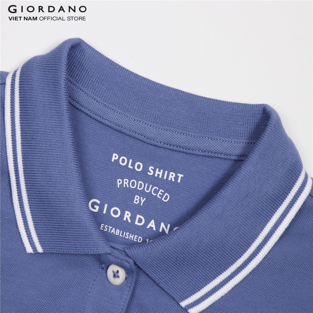 Áo Thun Có Cổ Polo Nữ Trơn Giordano 05311018