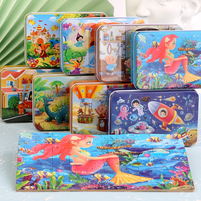 Tranh Ghép Xếp Hình 60 Miếng Dành Cho Bé, Phát Triển Tư Duy Trẻ Em Jigsaw Puzzle 60 Pcs