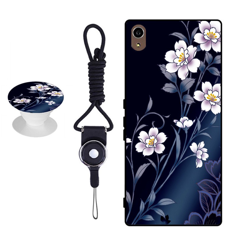 Ốp điện thoại vỏ mềm in hình nghệ thuật cho 5.2 inch SONY Xperia Z3 Plus/Z3+/Z4/E6553/E6533 có vòng đỡ