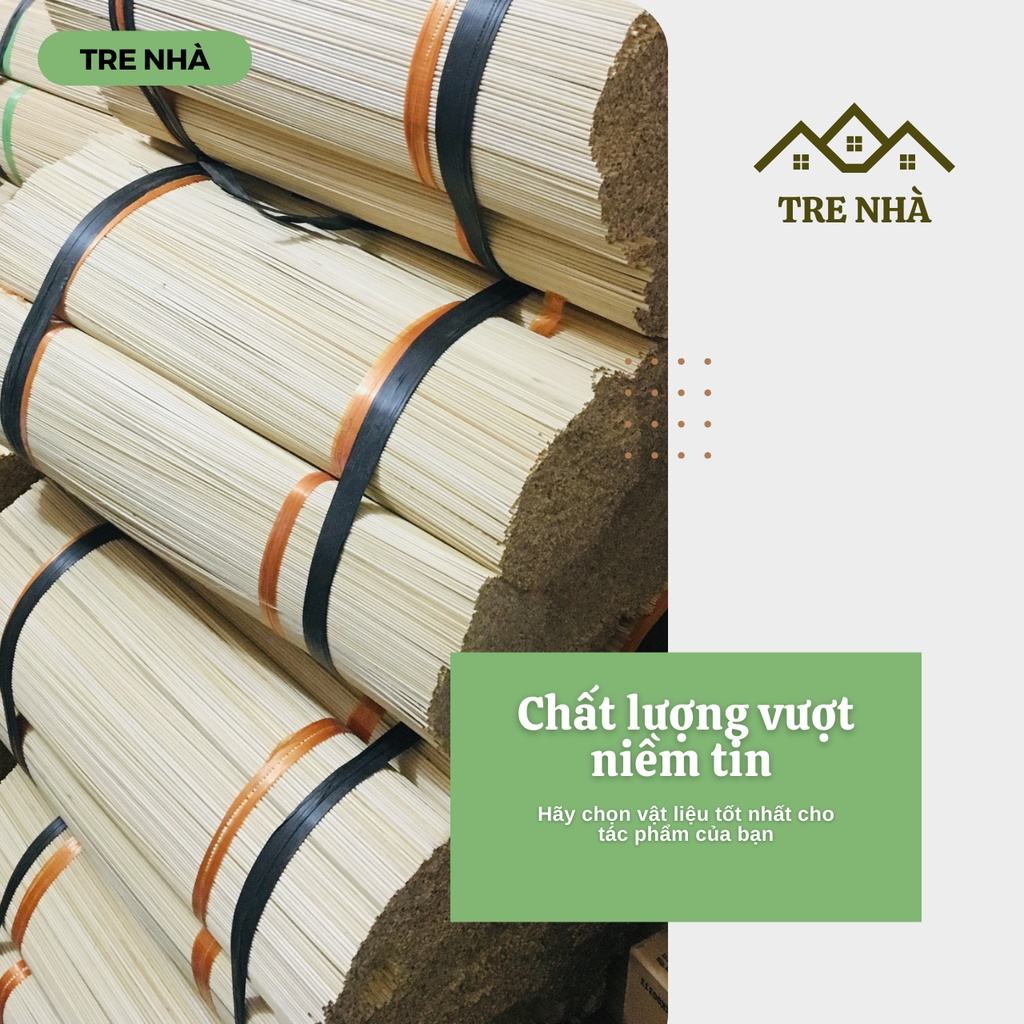 Tăm tre dài [500G] làm mô hình handmade - bó 500G