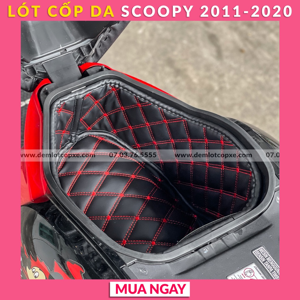 Lót Cốp Cách Nhiệt Xe SCOOPY 2011-2020 - Có Túi Giấy Tờ - Bảo Hành 1 Năm ( Đường May, Lỗi Do Sản Xuất)