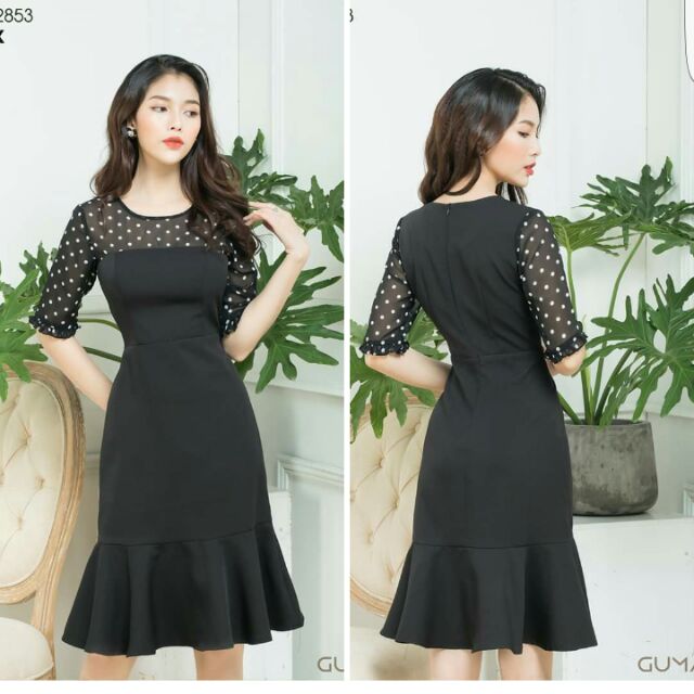 đầm Gumac chấm bi đuôi cá