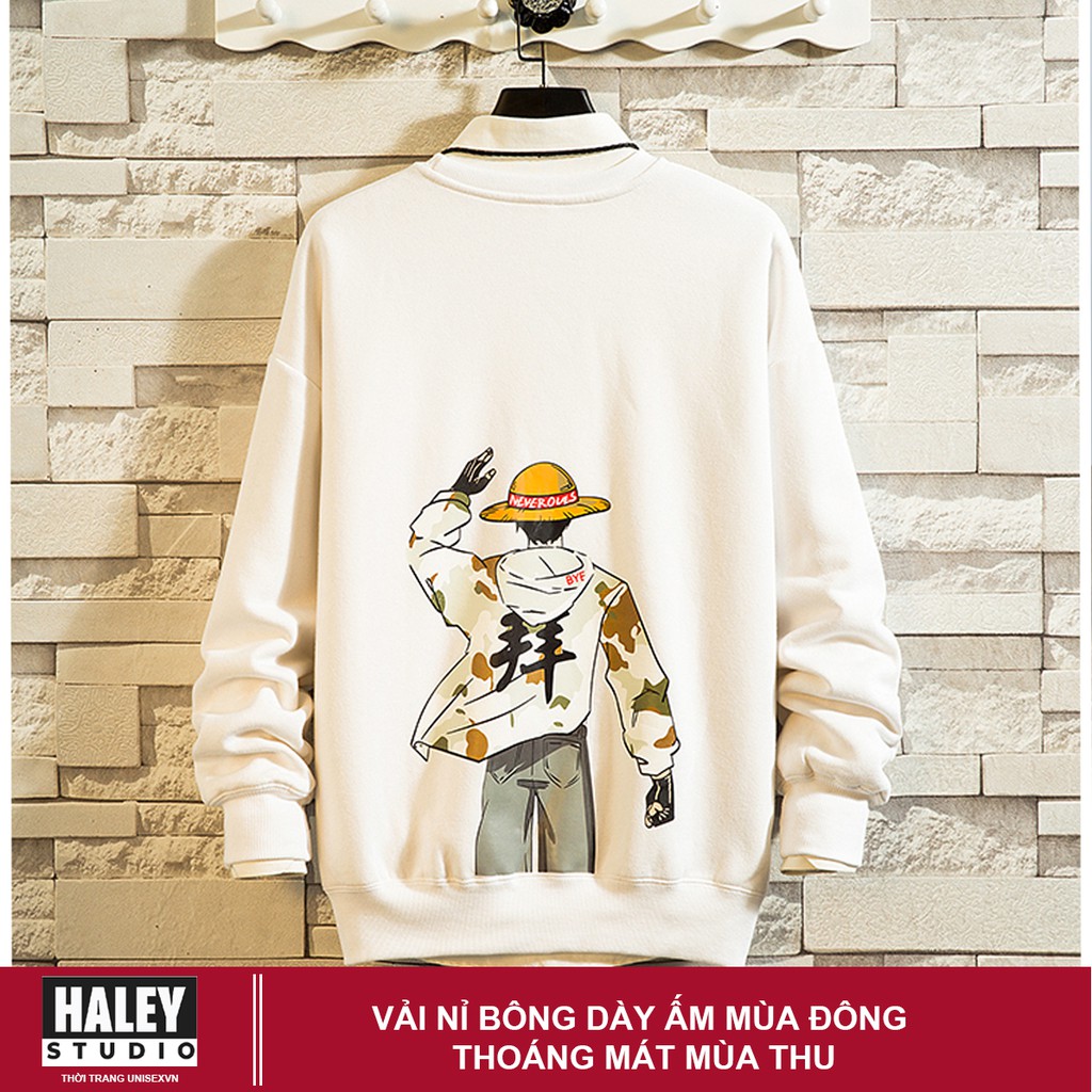 Áo Sweater vua hải tặc luffy Nam Nữ Unisex phong cách Hàn Quốc mã HD65 Chất nỉ đẹp ấm - Tặng vòng xinh | BigBuy360 - bigbuy360.vn