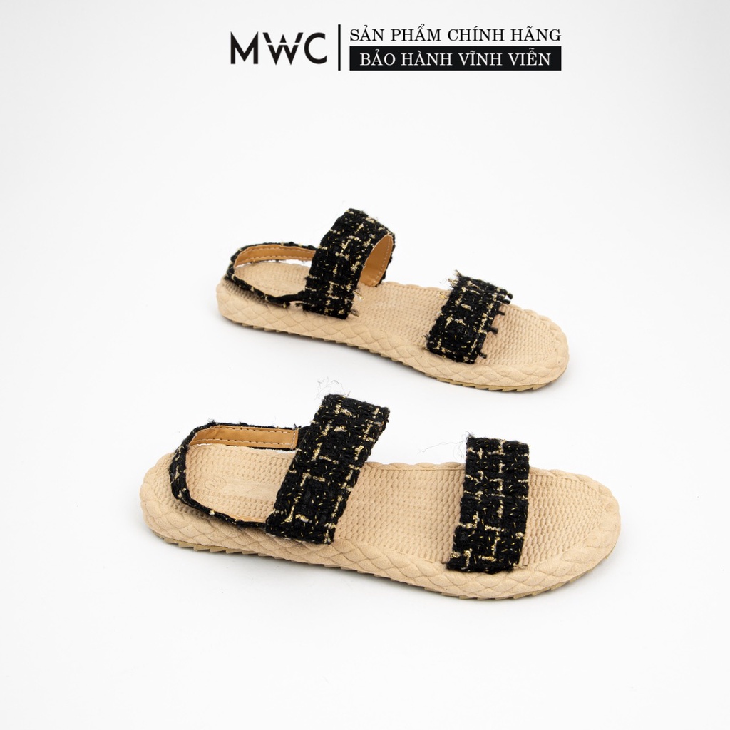 Giày sandal nữ 2 quai thời trang MWC NUSD- 2835