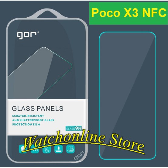 Bộ 2 cường lực Gor Xiaomi Poco X3 Nfc trong suốt không full màn