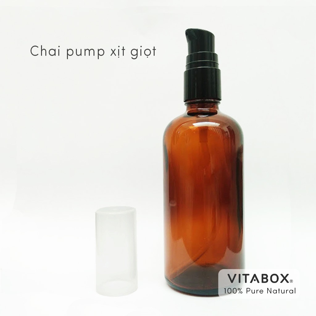 Chai Tinh Dầu Nhỏ Giọt 5mL, 10mL, 30mL, 50mL, 100mL thủy tinh màu nâu Amber- đầu nhỏ giọt / đầu bóp dropper / xịt giọt