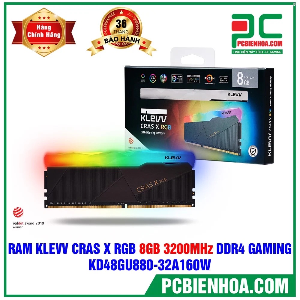 KLEVV CRASX RGB 2x8GB Bus 3200 Cas 16