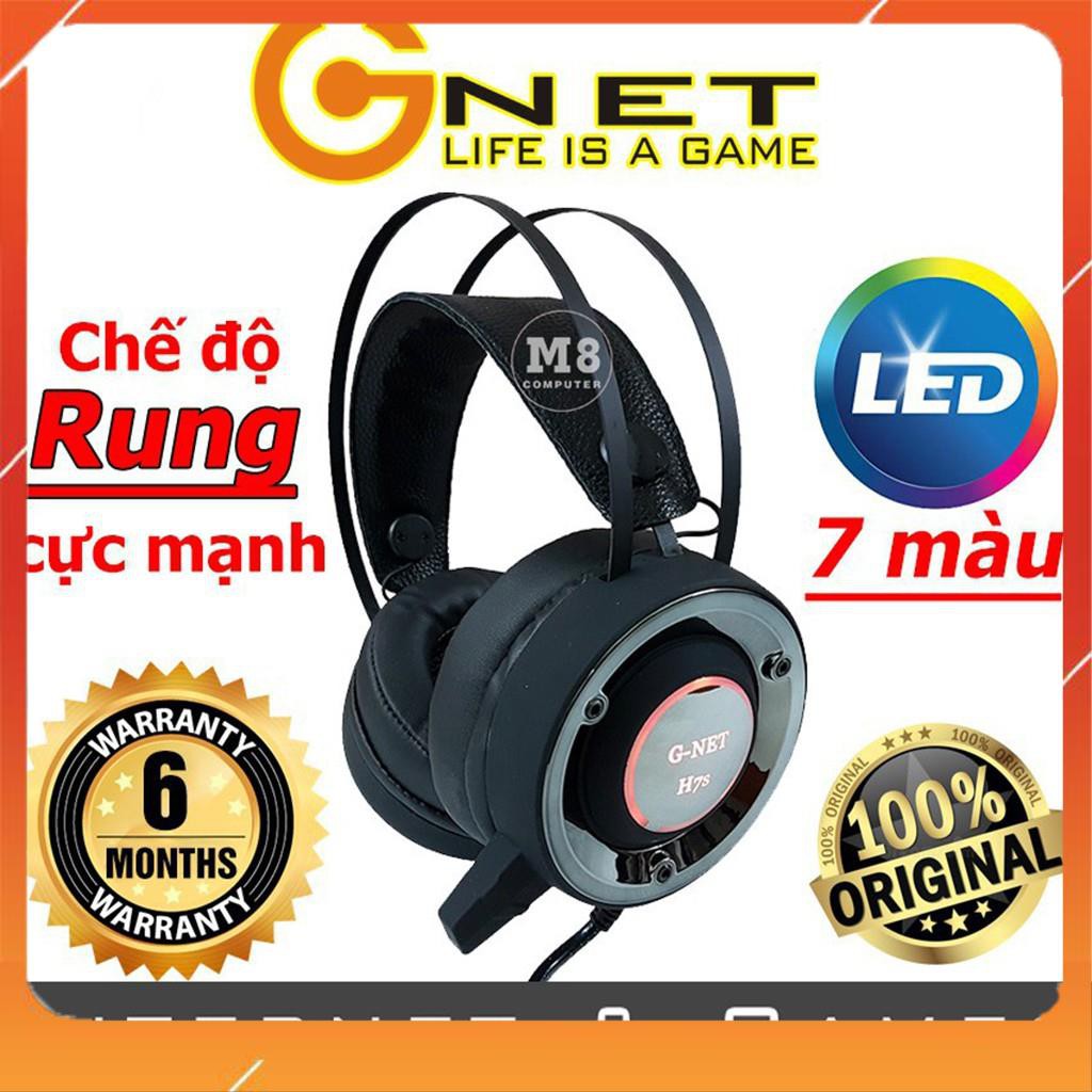 [ HÀNG SIÊU CẤP ] Tai nghe gaming G-NET H7S - Led đổi màu - Có Rung - Bảo Hành 12 tháng [ CHÍNH HÃNG ]