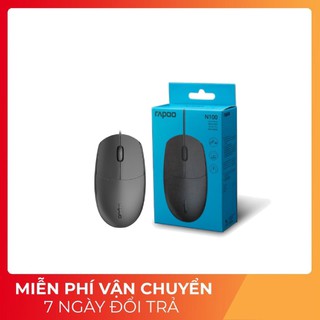 Chuột có dây rapoo n100 - đen - hàng chính hãng