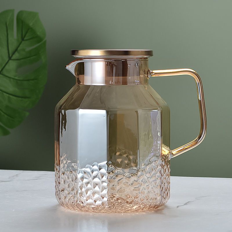 Combo 1 bình 4 cốc thủy tinh brosilicate chịu nhiệt dung tích lớn 1.8L