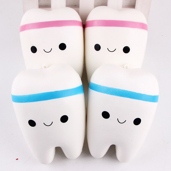 (bán rẻ)Squishy răng 10.5 x 7.5 x 7c, có bao bì