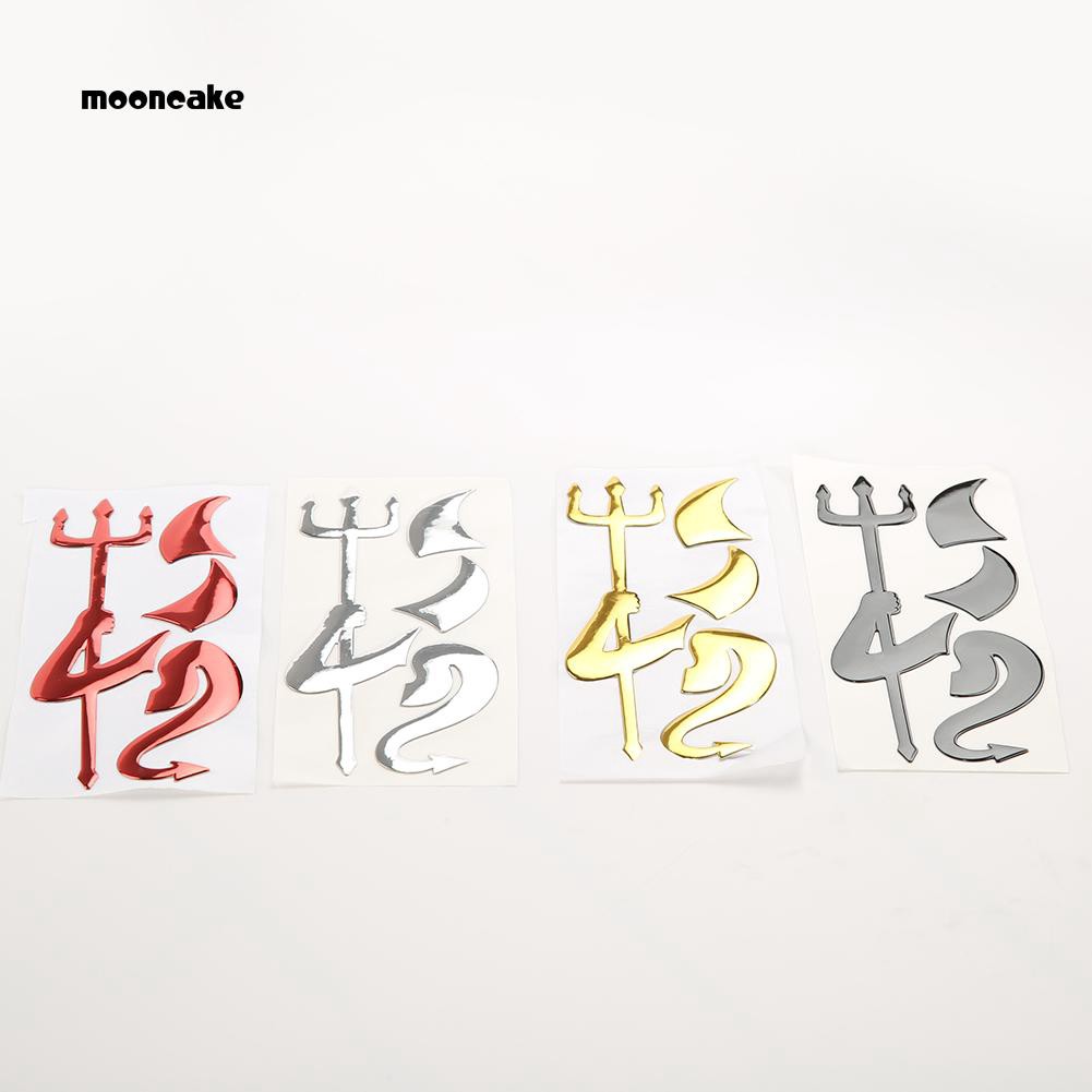 ☼Bánh Trung Thu☼Decal DáN Trang Trí HìNh QuáI VậT 3D Vui NhộN Cho Xe Hơi