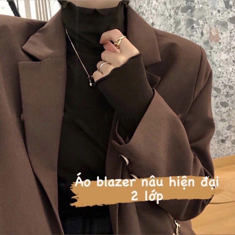 Blazer nữ, áo blazer ulzzang 2 lớp  Áo khoác nữ, áo vest nữ  Áo blazer nữ 2 lớp, áo blazer nữ Hàn Quốc - ZaZi BZ02