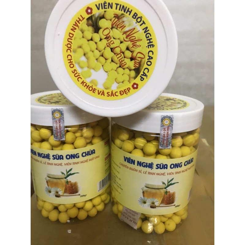 combo 15 hũ viên nghệ sữa ong chúa, 5 hũ trà hoa ngũ cốc