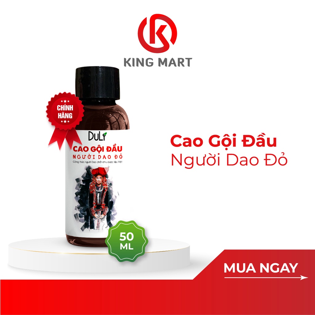 Cao Gội Đầu Thảo Dược DuliVina Người Dao Đỏ 50ml Giảm Rụng, Mượt Tóc
