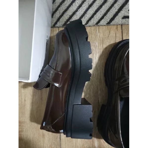 Giày Loafer nữ da cao 6cm