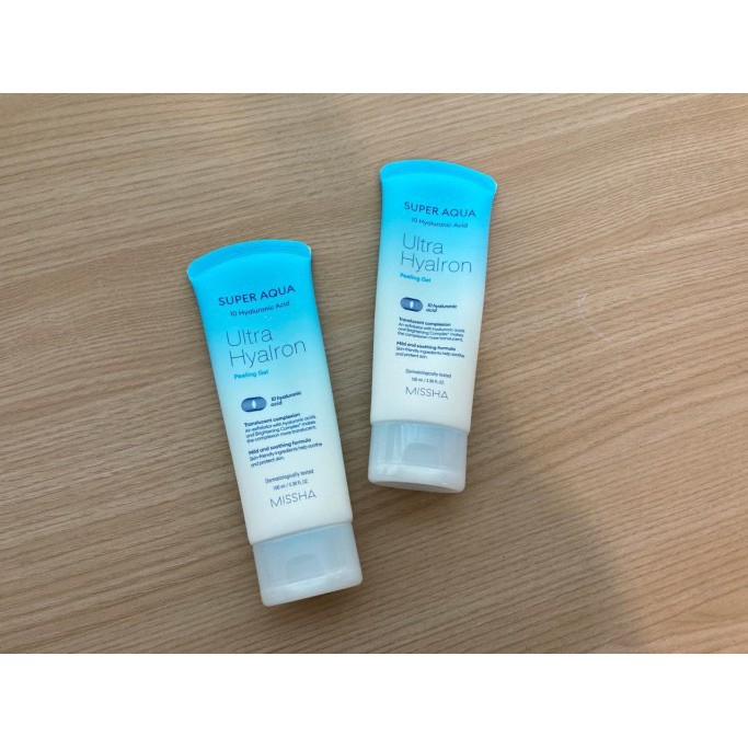 Tẩy da chết Missha Super Aqua Ultra Hyalron Peeling Gel 100ML - MẪU MỚI