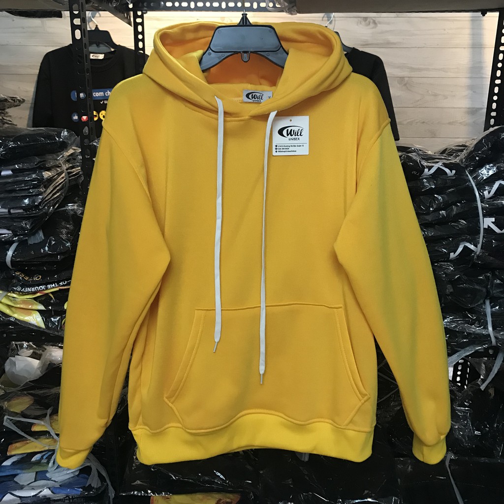 Áo HOODIE BASIC ảnh chụp thật Will Shop form rộng áo trơn nỉ ngoại
