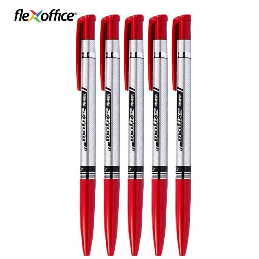 1 hộp 20 bút bi Thiên Long 024, nét viết to và đậm, mực ra trơn đều,vừa phải, không đọng mực nhiều ở đầu bi