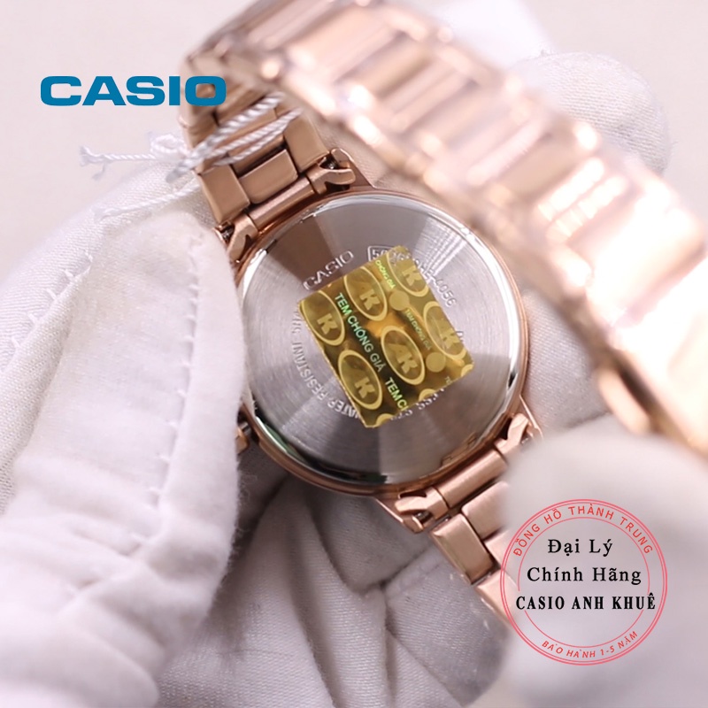 Đồng Hồ Casio Nữ Sheen SHE-4056PG-2AUDF đính pha lê cao cấp