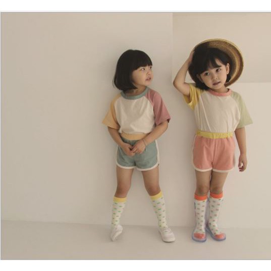 Set đồ em bé mùa hè phong cách Hàn Quốc KINDERGARTEN SPORTSWEAR
