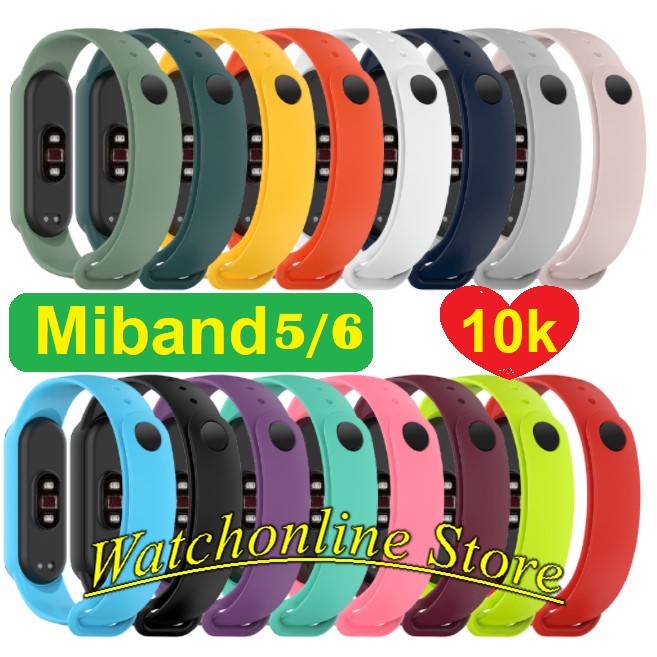 [Sale 10K] Dây Đeo Cao Su Thay Thế Cho Xiaomi Mi Band 5, Mi Band 5 NFC Mi Band 6 Mi band 6