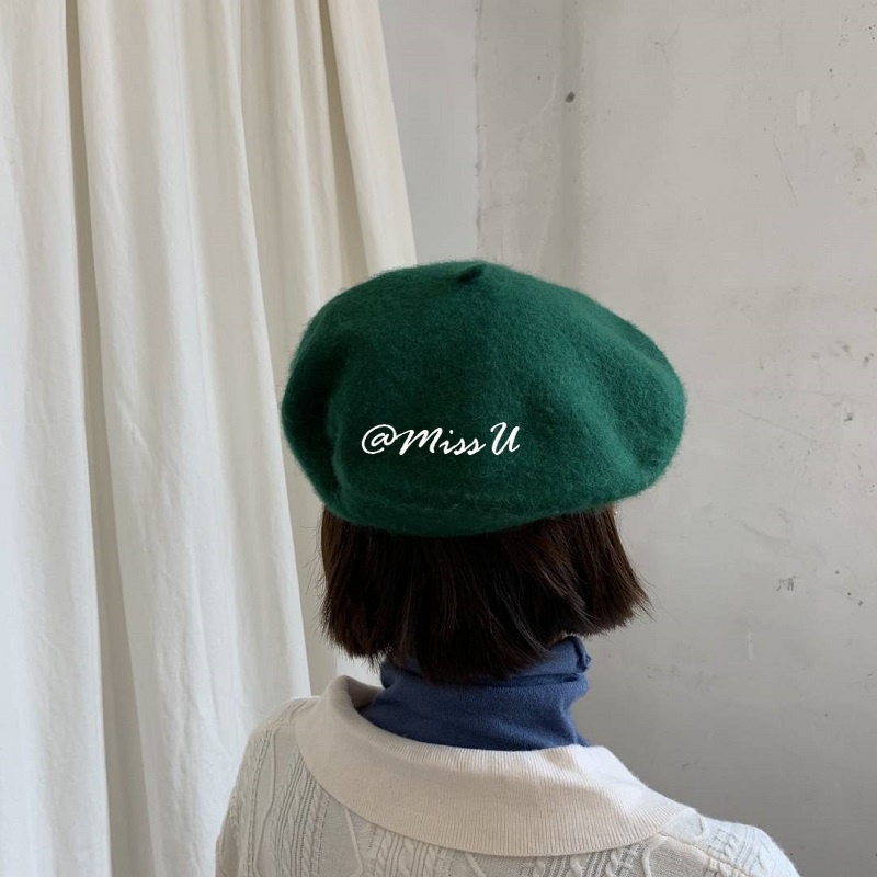 Mũ Beret len phong cách Retro dễ thương cho nữ