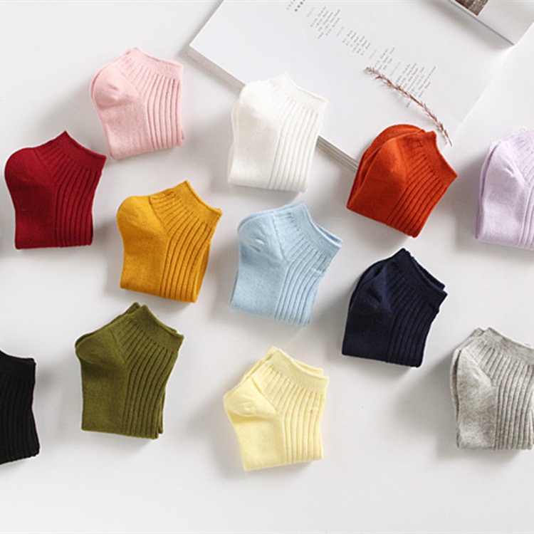 Vớ Tất Nam Nữ Ngắn Trơn 25 Tất Cổ Thấp Cotton Trơn Cá Tính Phong Cách Đường Phố Hot Trend Vớ Ngắn Cổ Ulzzang