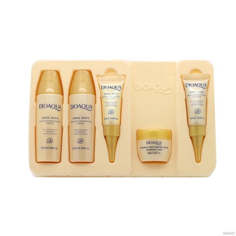 Set 5 món mỹ phẩm dưỡng ẩm BIOAQUA chiết xuất ốc sên cao cấp | BigBuy360 - bigbuy360.vn