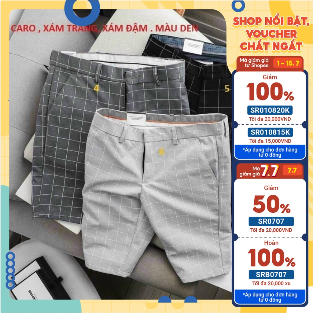 Quần short tây âu kẻ sọc , hàng chất liệu cao cấp, với 3 tone màu trẻ trung sang trọng