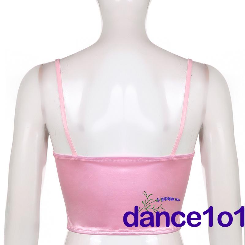 Áo Ba Lỗ Cài Khóa Trước Thêu Hình Bướm Cho Nữ 1O1-